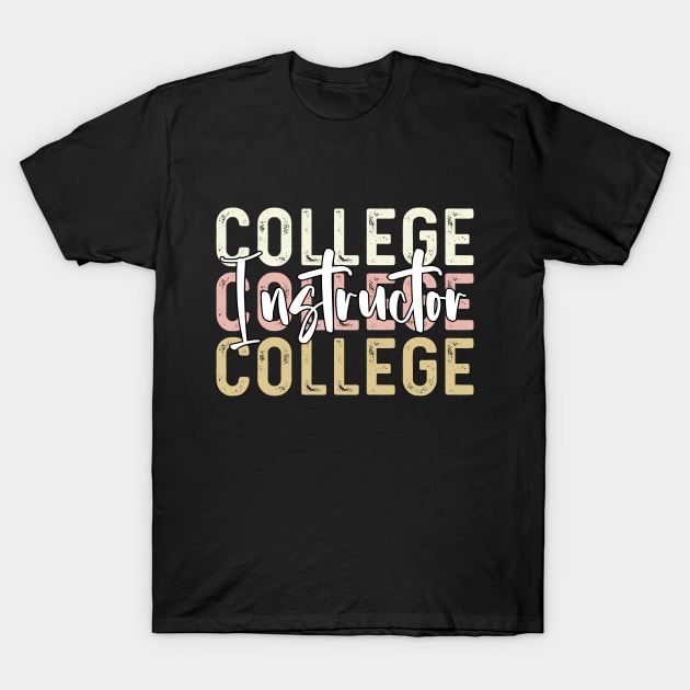 College instructor assistant Thank You college instructor T-Shirt by Printopedy